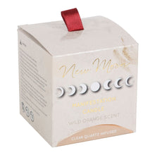 Load image into Gallery viewer, New Moon Wild Orange Crystal Chip Candle