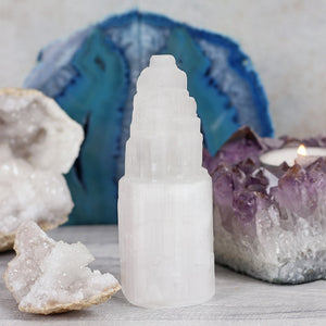 Selenite Tower 10cm