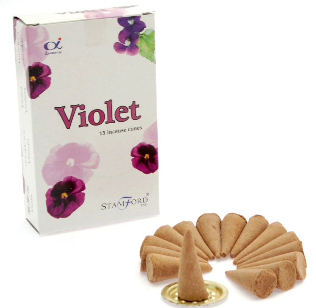 Violet Stamford Incense Cones