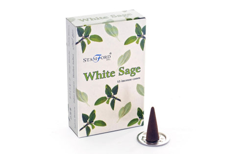 White Sage Stamford Incense Cones