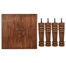 Load image into Gallery viewer, Large Triple Moon Altar Table