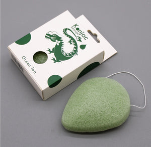 Teardrop Konjac Sponge - Green Tea