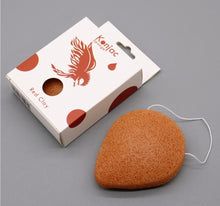 Load image into Gallery viewer, Teardrop Konjac Sponge - Red Clay