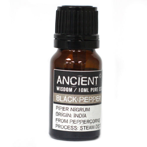 Blackpepper Essential Oil.  Black Pepper Essential Oil is a multi-purpose oil that has a variety of uses and benefits. This essential oil is high in monoterpenes and sesquiterpenes, which are natural chemicals known for their antioxidant activity and their ability to support the immune system when needed most. One of Black Pepper essential oil’s unique qualities is its ability to provide warm sensations when applied topically. This factor makes it a perfect oil to use in a relaxing massage blend.